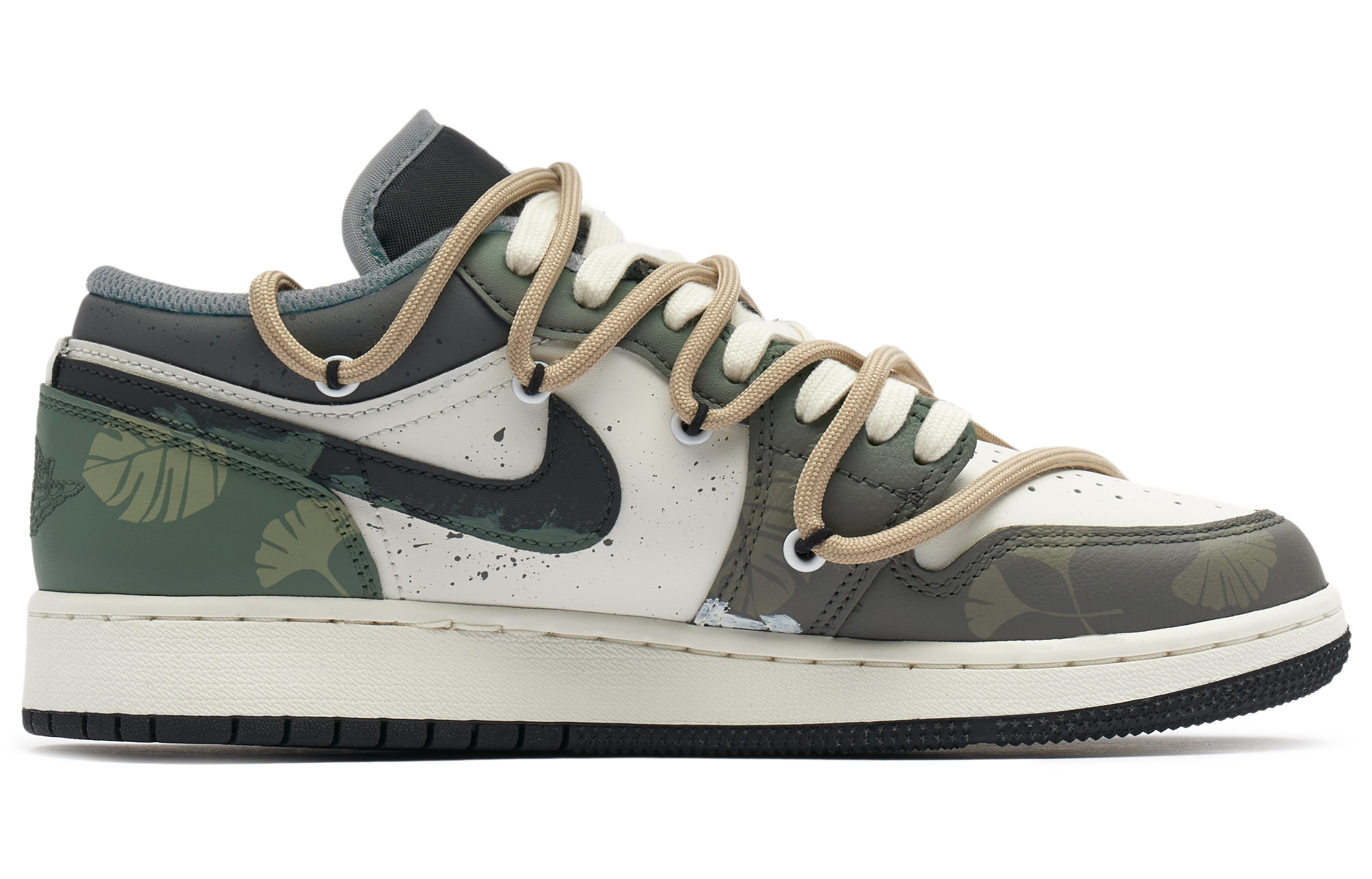 Order [Custom Shoes] Air Jordan 1 Low 'Panda Prankster Jungle Green'