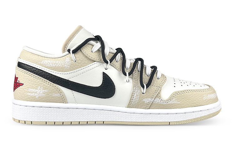 [Custom Shoes] Jordan 1 Low 'Paper Plane Deconstructed White Yellow' 圖 2