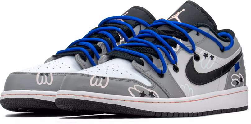 【定制球鞋】 Jordan Air Jordan 1 Low FZBB 熱血青春 特殊禮盒 動漫手 滿天星 低幫 復古籃球鞋 男款 黑白灰 Lookbook 【定制球鞋】 Jordan Air Jordan 1 Low FZBB 熱血青春 特殊禮盒 動漫手 滿天星 低幫 復古籃球鞋 男款 黑白灰