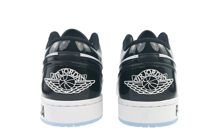 Purchase [Sepatu Custom] Air Jordan 1 Low 'Patent Panda' DV1309-100(Team40-男款漆皮熊猫黑白)