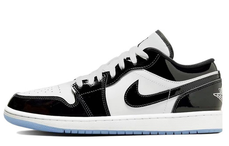 Details for 커스텀 에어 조던 1 로우 '팬더' (유광) DV1309-100(Team40-男款漆皮熊猫S-BOX)