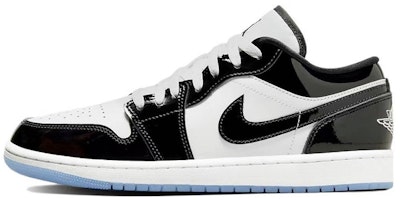 【訂製球鞋】 Jordan Air Jordan 1 漆皮 球場精靈 高光 熊貓 耐磨輕便防滑 低幫 復古籃球鞋 男款 黑白 Sizing 【訂製球鞋】 Jordan Air Jordan 1 漆皮 球場精靈 高光 熊貓 耐磨輕便防滑 低幫 復古籃球鞋 男款 黑白