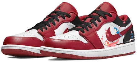 【客製球鞋】Jordan Air Jordan 1 桃色甜心 雙翼並飛 耐磨 低筒 復古籃球鞋 GS 紅白黑 Lookbook 【客製球鞋】Jordan Air Jordan 1 桃色甜心 雙翼並飛 耐磨 低筒 復古籃球鞋 GS 紅白黑