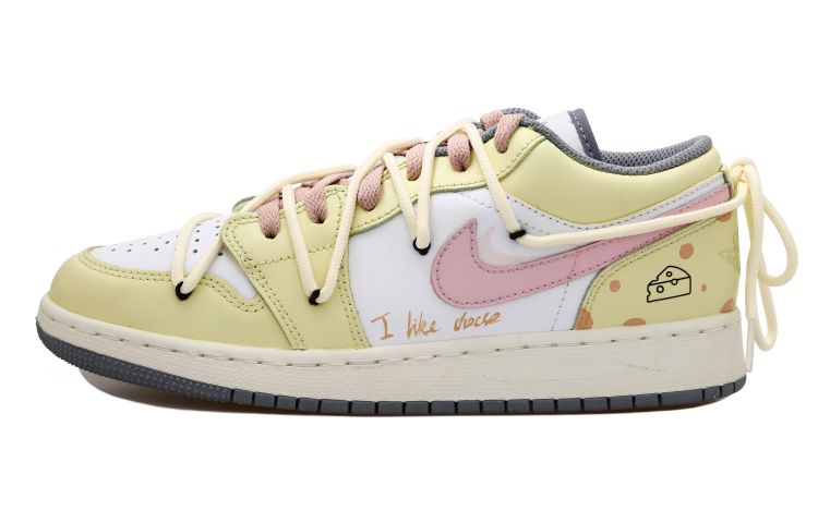 Order 커스텀 에어 조던 1 로우 '피치 크림 도파민' 553560-053(Team拾玖-桃香奶酪S-BOX)