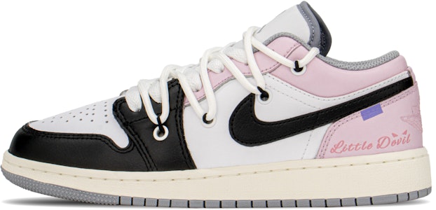 커스텀 에어 조던 1 로우 '핑크 블랙 그래피티' 553560-053(TeamA-AJ女粉小恶魔S-BOX) Order 커스텀 에어 조던 1 로우 '핑크 블랙 그래피티' 553560-053(TeamA-AJ女粉小恶魔S-BOX)