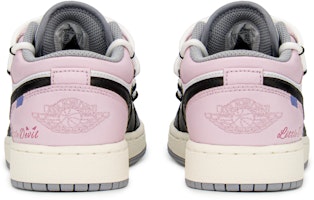 【定制球鞋】 Jordan Air Jordan 1 Low FZBB 減齡穿搭 解構禮盒 噴漆塗鴉 低幫 復古籃球鞋 GS 粉黑 Purchase 【定制球鞋】 Jordan Air Jordan 1 Low FZBB 減齡穿搭 解構禮盒 噴漆塗鴉 低幫 復古籃球鞋 GS 粉黑