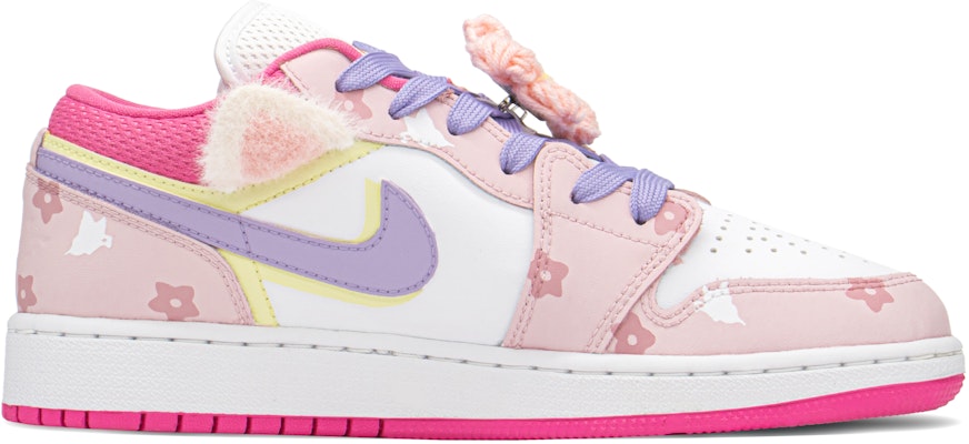 【訂製球鞋】 Jordan Air Jordan 1 FZBB 城堡限定主題 妲己 粉狐狸 低筒 復古籃球鞋 GS 粉紫 Order 【訂製球鞋】 Jordan Air Jordan 1 FZBB 城堡限定主題 妲己 粉狐狸 低筒 復古籃球鞋 GS 粉紫