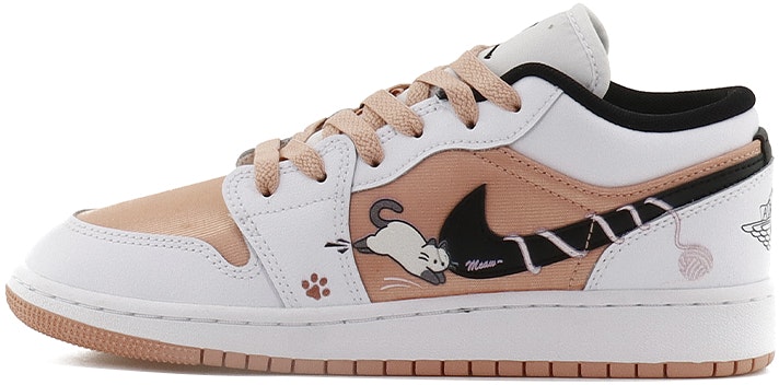 custom-shoes-air-jordan-1-low-pink-black-cute-cat