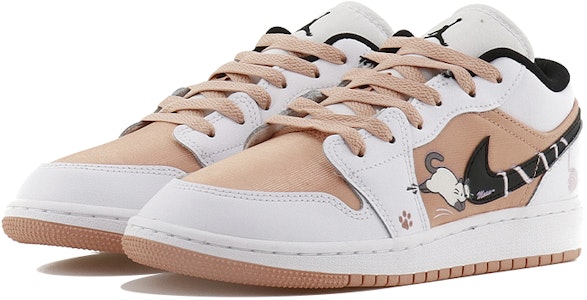 커스텀 에어 조던 1 로우 '핑크 블랙 귀여운 고양이' (76 characters) DM8960-801(Team10-毛线猫QD) Lookbook 커스텀 에어 조던 1 로우 '핑크 블랙 귀여운 고양이' (76 characters) DM8960-801(Team10-毛线猫QD)