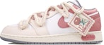 Buy 맞춤형 신발: 에어 조던 1 로우 '핑크 로즈' 553560-053(Team27-玫瑰心事AJS-BOX)