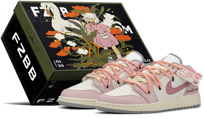 에어 조던 1 로우 '핑크 로즈' 커스텀 슈즈 553560-053(TeamA-AJ粉玫瑰S-BOX) Buy 에어 조던 1 로우 '핑크 로즈' 커스텀 슈즈 553560-053(TeamA-AJ粉玫瑰S-BOX)