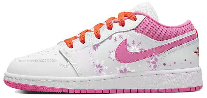 【訂製球鞋】 Jordan Air Jordan 1 舒適 百搭 耐磨防滑 低筒 復古籃球鞋 GS 粉白 Buy 【訂製球鞋】 Jordan Air Jordan 1 舒適 百搭 耐磨防滑 低筒 復古籃球鞋 GS 粉白