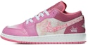 Buy 커스텀 에어 조던 1 로우 '핑크 화이트' 553560-616(Team10--恋恋蔷薇)