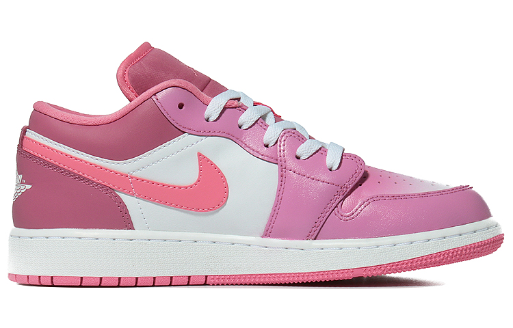 Order [Sepatu Kustom] Air Jordan 1 Low 'Pink Putih' 553560-616(Team10--恋恋蔷薇)