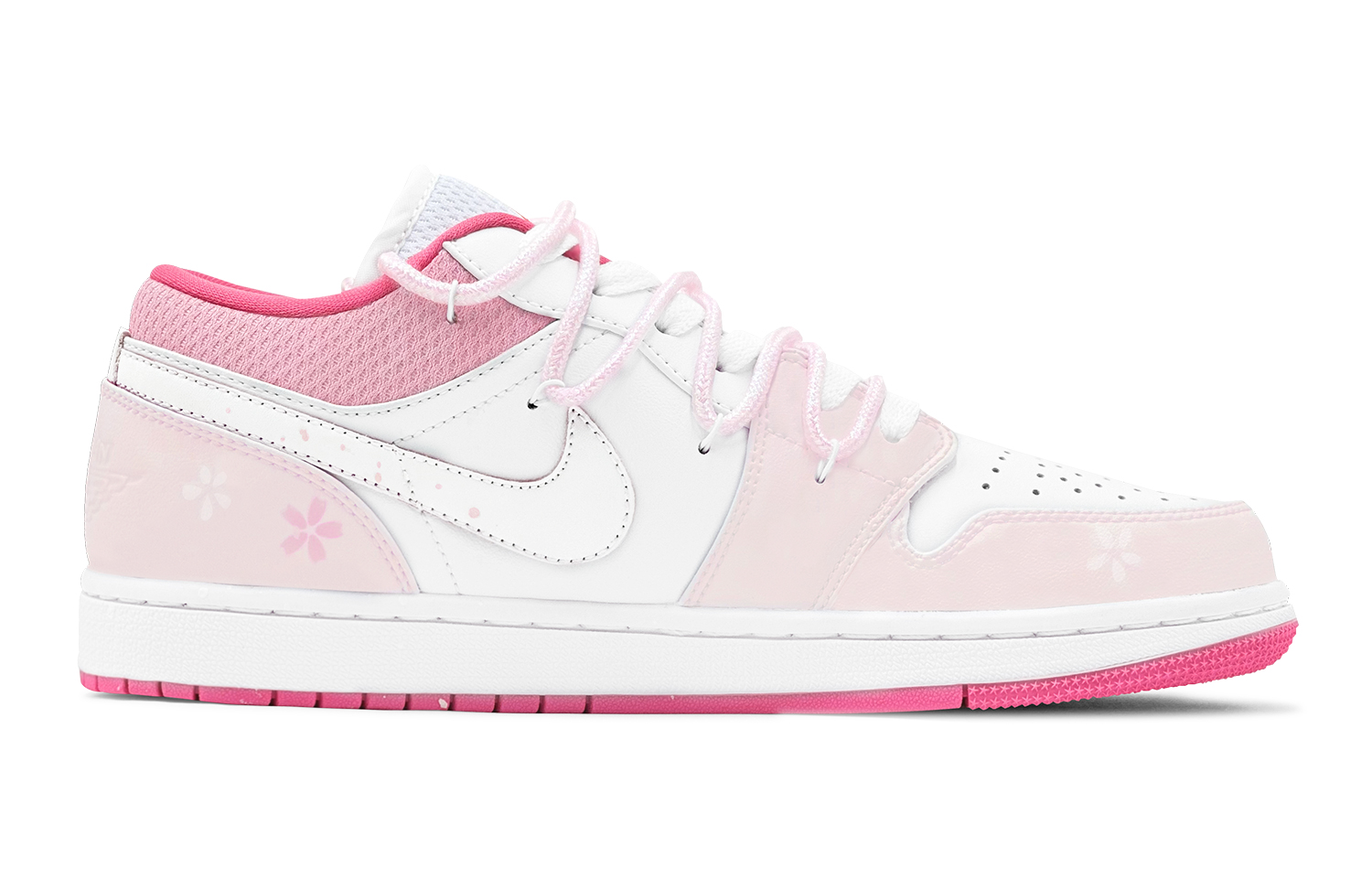 Lookbook 커스텀 에어 조던 1 로우 '핑크 화이트' DR9498-168(TeamS-七夕樱花粉兔S-BOX)
