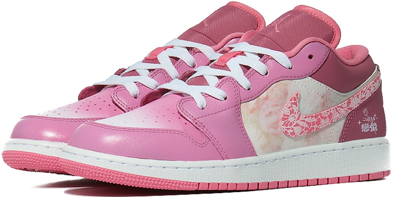 커스텀 에어 조던 1 로우 '핑크 화이트' 553560-616(Team10--恋恋蔷薇) Lookbook 커스텀 에어 조던 1 로우 '핑크 화이트' 553560-616(Team10--恋恋蔷薇)