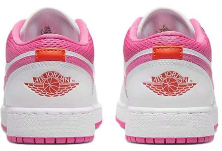【訂製球鞋】 Jordan Air Jordan 1 舒適 百搭 耐磨防滑 低筒 復古籃球鞋 GS 粉白 Shop 【訂製球鞋】 Jordan Air Jordan 1 舒適 百搭 耐磨防滑 低筒 復古籃球鞋 GS 粉白