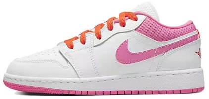 【訂製球鞋】 Jordan Air Jordan 1 舒適 百搭 耐磨防滑 低筒 復古籃球鞋 GS 粉白 Details for 【訂製球鞋】 Jordan Air Jordan 1 舒適 百搭 耐磨防滑 低筒 復古籃球鞋 GS 粉白