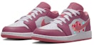 Lookbook 에어 조던 1 로우 '핑크 블럭 하트' (Air Jordan 1 Low 'Pink Block Heart') 553560-616(Team56-积木爱心)