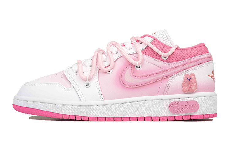 [Custom Shoes] Air Jordan 1 Low 'Pinksicle Gummy Bear Fade'