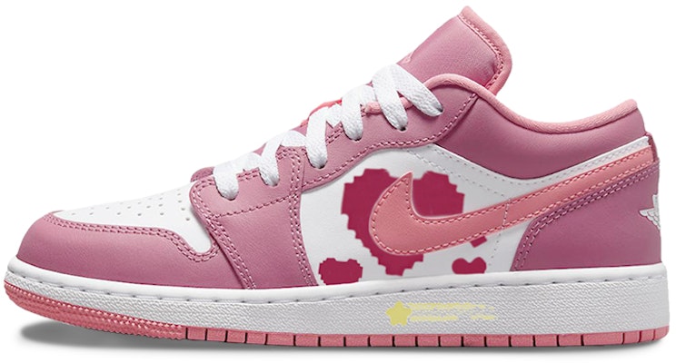 커스텀 에어 조던 1 로우 '픽셀 하트 핑크-화이트' 553560-616(Team56-像素爱心) Buy 커스텀 에어 조던 1 로우 '픽셀 하트 핑크-화이트' 553560-616(Team56-像素爱心)