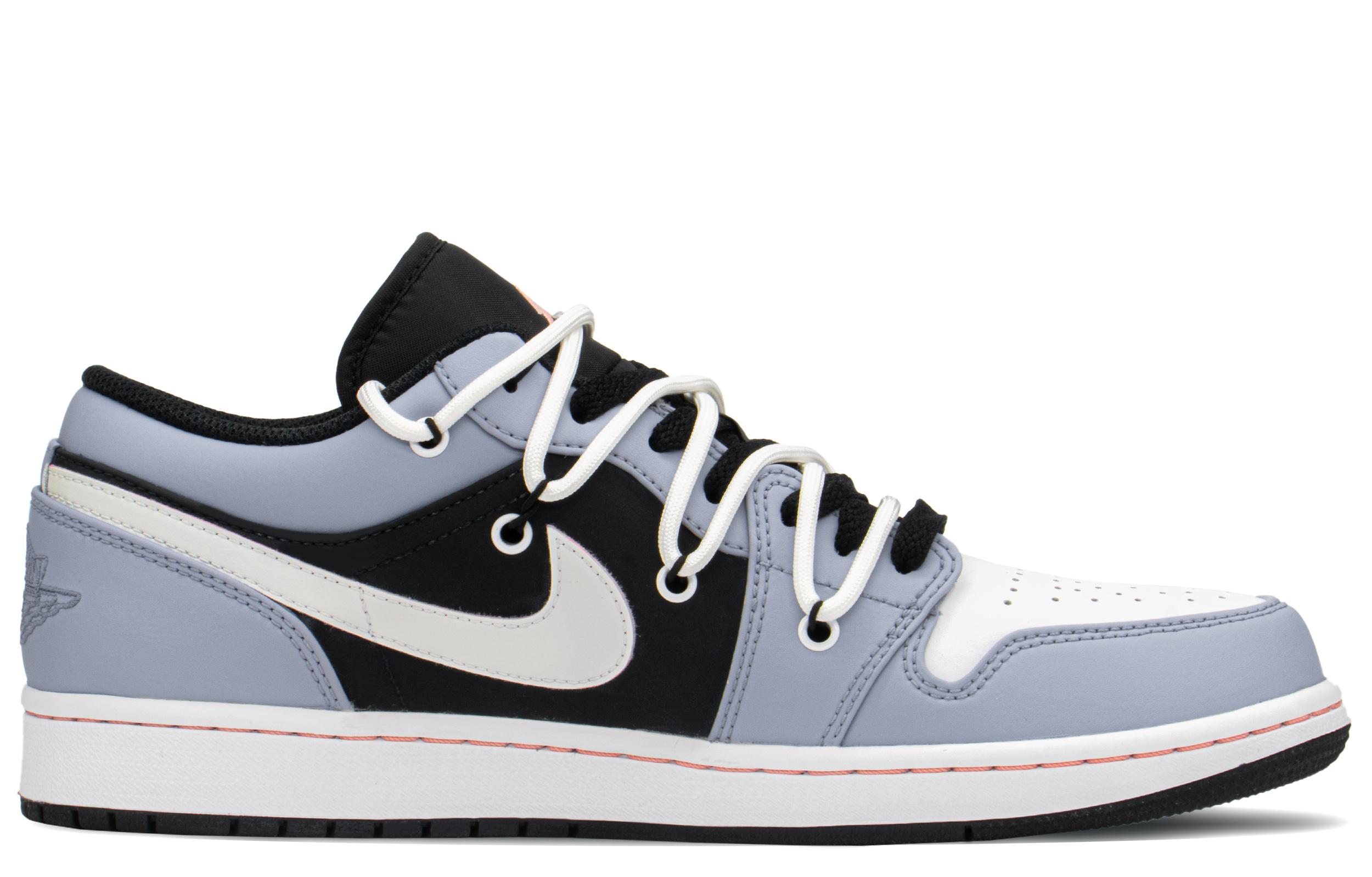 Order [定制鞋款] Air Jordan 1 Low '像素字母黑灰' 553558-062(TeamA-AJ像素火焰S-BOX)