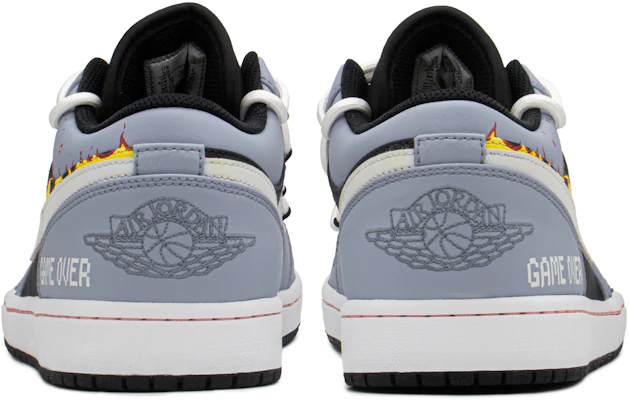 【定製球鞋】Jordan Air Jordan 1 Low FZBB 像素字母 火焰 特殊禮盒 解構 低幫 復古籃球鞋 男款 黑灰 Purchase 【定製球鞋】Jordan Air Jordan 1 Low FZBB 像素字母 火焰 特殊禮盒 解構 低幫 復古籃球鞋 男款 黑灰
