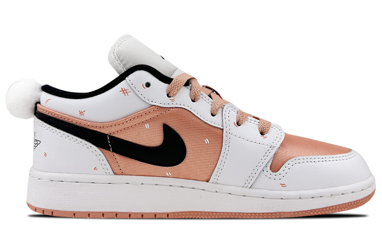 Order [Zapatillas Personalizadas] Air Jordan 1 Low 'Plush Bunny Blanco Rosa' DM8960-801(Team叁-女款AJ兔球S-BOX)