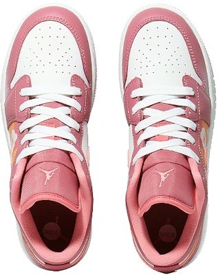 【客製球鞋】 Jordan Air Jordan 1 低筒 波普桃花 優雅逆齡 潮流經典 防滑耐磨 復古籃球鞋 GS 粉白色 Shop 【客製球鞋】 Jordan Air Jordan 1 低筒 波普桃花 優雅逆齡 潮流經典 防滑耐磨 復古籃球鞋 GS 粉白色