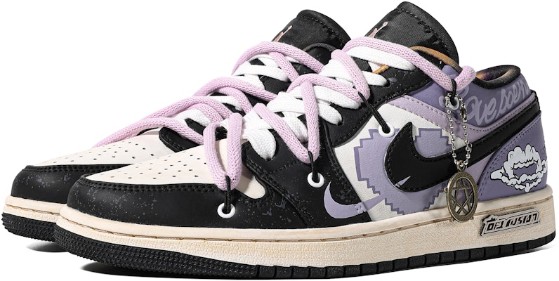 커스텀 에어 조던 1 로우 '퍼플 블랙 몰로토프' (71 characters) DQ8421-001(TeamM-女款莫洛托夫-S-BOX) Lookbook 커스텀 에어 조던 1 로우 '퍼플 블랙 몰로토프' (71 characters) DQ8421-001(TeamM-女款莫洛托夫-S-BOX)