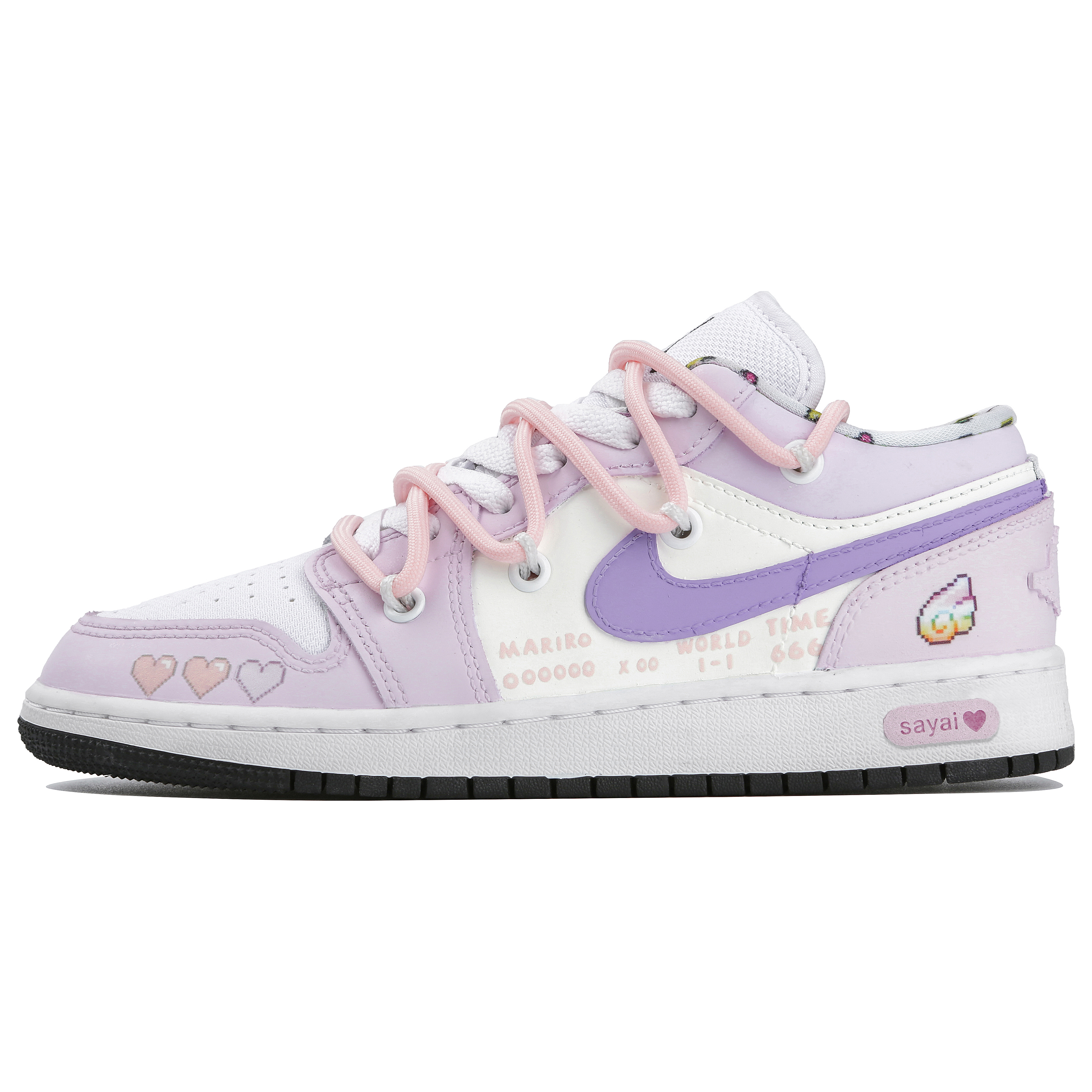 Buy [Zapatillas Personalizadas] Air Jordan 1 Low 'Mariposa Morada' DM8969-114(Team4-女款紫蝶精灵)