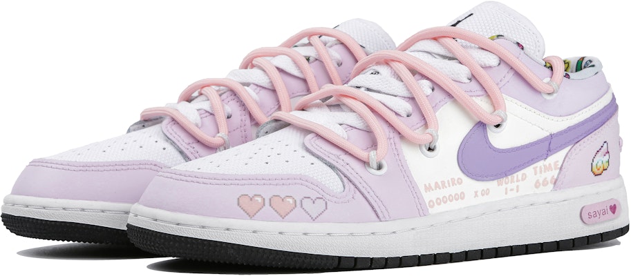 カスタムAJ1 ロー "パープルバタフライ" DM8969-114(Team4-女款紫蝶精灵) Lookbook カスタムAJ1 ロー "パープルバタフライ" DM8969-114(Team4-女款紫蝶精灵)