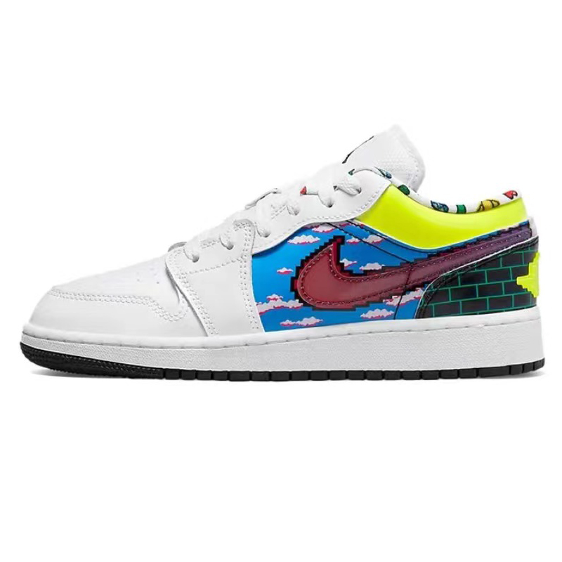 Sizing [Kasut Custom] Air Jordan 1 Low 'Cinta Musim Panas Peri Ungu' DM8969-114(Team4-女款紫蝶精灵SBOX)