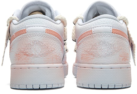 【定制球鞋】 Jordan Air Jordan 1 Low 紫霞漸變塗鴉 解構雙鞋帶 低幫 復古籃球鞋 GS 白紫粉 Purchase 【定制球鞋】 Jordan Air Jordan 1 Low 紫霞漸變塗鴉 解構雙鞋帶 低幫 復古籃球鞋 GS 白紫粉