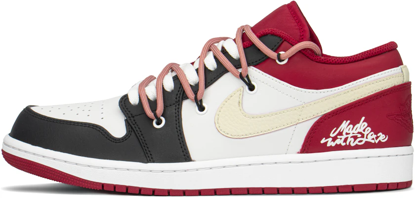 カスタムAJ1 Low 赤白黒翡翠 (カスタム エアジョーダン1 ロー アカシロクロヒスイ) 553558-163(TeamA-AJ男芝加哥S-BOX) Buy カスタムAJ1 Low 赤白黒翡翠 (カスタム エアジョーダン1 ロー アカシロクロヒスイ) 553558-163(TeamA-AJ男芝加哥S-BOX)