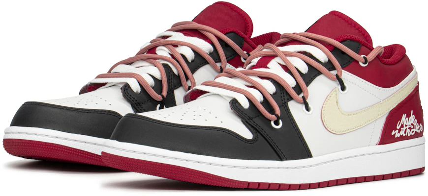 カスタムAJ1 Low 赤白黒翡翠 (カスタム エアジョーダン1 ロー アカシロクロヒスイ) 553558-163(TeamA-AJ男芝加哥S-BOX) Lookbook カスタムAJ1 Low 赤白黒翡翠 (カスタム エアジョーダン1 ロー アカシロクロヒスイ) 553558-163(TeamA-AJ男芝加哥S-BOX)