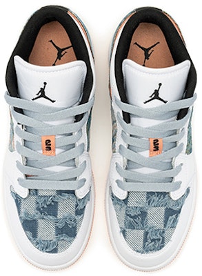 【定制球鞋】Jordan Air Jordan 1 Low 野鶴製造 復古籃球鞋 油畫風 文藝復興 低筒 復古籃球鞋 GS 青粉 Shop 【定制球鞋】Jordan Air Jordan 1 Low 野鶴製造 復古籃球鞋 油畫風 文藝復興 低筒 復古籃球鞋 GS 青粉