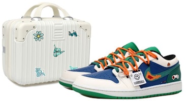 【訂製球鞋】Jordan Air Jordan 1 Low OKHR 復古電玩機 塗鴉 掛飾 字母 低筒 低筒 復古籃球鞋 男款 藍綠 Buy 【訂製球鞋】Jordan Air Jordan 1 Low OKHR 復古電玩機 塗鴉 掛飾 字母 低筒 低筒 復古籃球鞋 男款 藍綠