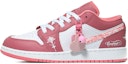 Buy 에어 조던 1 로우 '로코코 핑크&화이트' (커스텀) 553560-616(Team10-温柔少女洛可可)