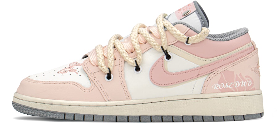 【定制球鞋】 Jordan Air Jordan 1 Low FZBB 玫瑰少女 解構 復古籃球鞋 GS 粉色 Buy 【定制球鞋】 Jordan Air Jordan 1 Low FZBB 玫瑰少女 解構 復古籃球鞋 GS 粉色