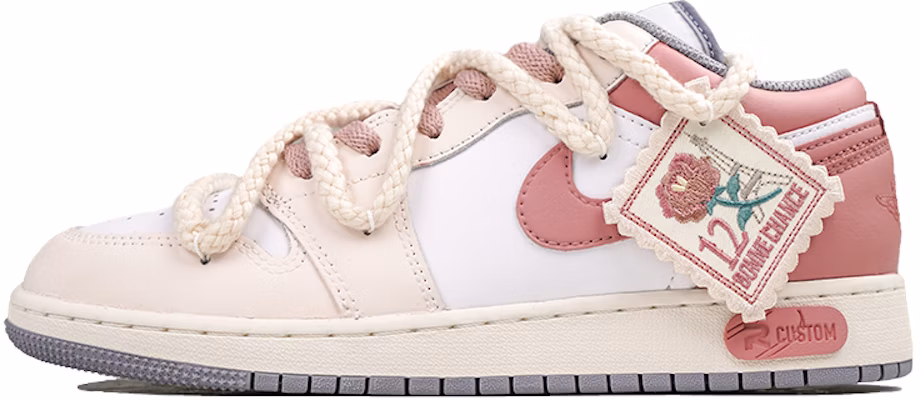 【訂製球鞋】 Jordan Air Jordan 1 Low 玫瑰心事 少女風 耐磨防滑 低筒 復古籃球鞋 GS 淺粉 Buy 【訂製球鞋】 Jordan Air Jordan 1 Low 玫瑰心事 少女風 耐磨防滑 低筒 復古籃球鞋 GS 淺粉