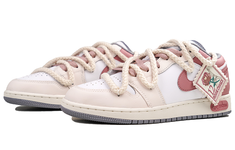 Lookbook [커스텀 슈즈] 에어 조던 1 로우 '로즈 핑크' 553560-053(Team27-玫瑰心事AJ)