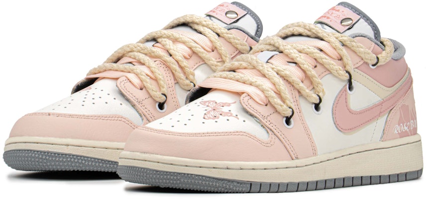 カスタムAJ1 ロー "ローズピンク" 553560-053(TeamA-DK玫瑰少女) Lookbook カスタムAJ1 ロー "ローズピンク" 553560-053(TeamA-DK玫瑰少女)