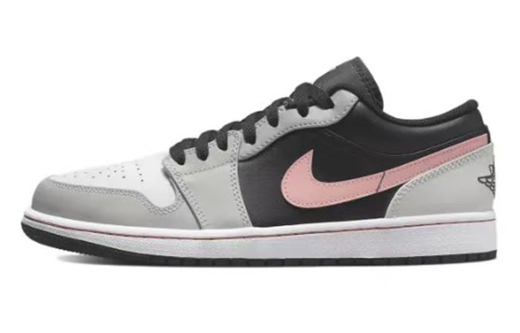 Purchase [Kasut Custom] Air Jordan 1 Low 'Rose Skull Hitam Putih' 553558-062(TeamK-绝望之巅)