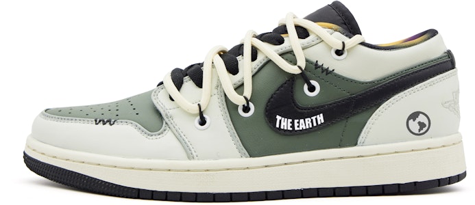 【訂製球鞋】 Jordan Air Jordan 1 廢墟 末日之戰 低筒 低筒 復古籃球鞋 GS 白綠 Buy 【訂製球鞋】 Jordan Air Jordan 1 廢墟 末日之戰 低筒 低筒 復古籃球鞋 GS 白綠