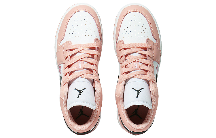 Shop 【訂製球鞋】Jordan Air Jordan 1 奔跑熊貓 乖巧國寶 耐磨 低筒 復古籃球鞋 GS 白粉