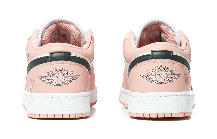 Purchase 【訂製球鞋】Jordan Air Jordan 1 奔跑熊貓 乖巧國寶 耐磨 低筒 復古籃球鞋 GS 白粉