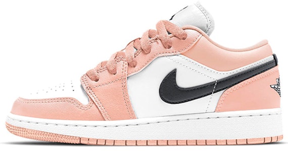 【訂製球鞋】Jordan Air Jordan 1 奔跑熊貓 乖巧國寶 耐磨 低筒 復古籃球鞋 GS 白粉 Sizing 【訂製球鞋】Jordan Air Jordan 1 奔跑熊貓 乖巧國寶 耐磨 低筒 復古籃球鞋 GS 白粉