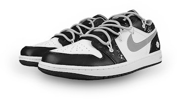 【訂製球鞋】 Jordan Air Jordan 1 low 影子 宇宙 解構 潑墨 低筒 復古籃球鞋 男女同款 黑白灰 Lookbook 【訂製球鞋】 Jordan Air Jordan 1 low 影子 宇宙 解構 潑墨 低筒 復古籃球鞋 男女同款 黑白灰