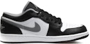 Order 【定制球鞋】Jordan Air Jordan 1 Low "Shadow" 灰白愛心 可愛浪漫 情侶禮物 經典耐磨 低筒 復古籃球鞋 男款 黑白灰